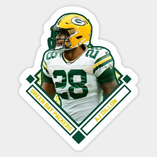 AJ DILLON GREEN BAY PACKERS Sticker